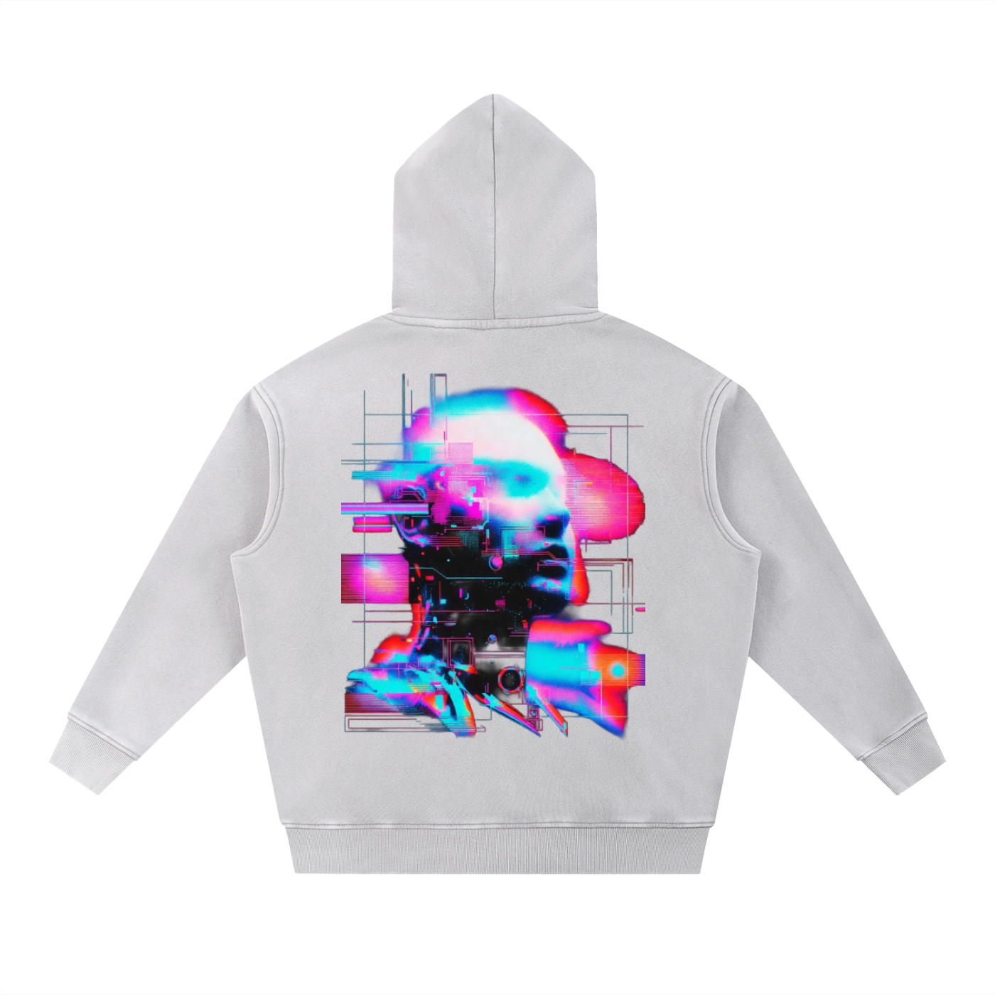 Retro Snow Wash Fleece Oversize Hoodie