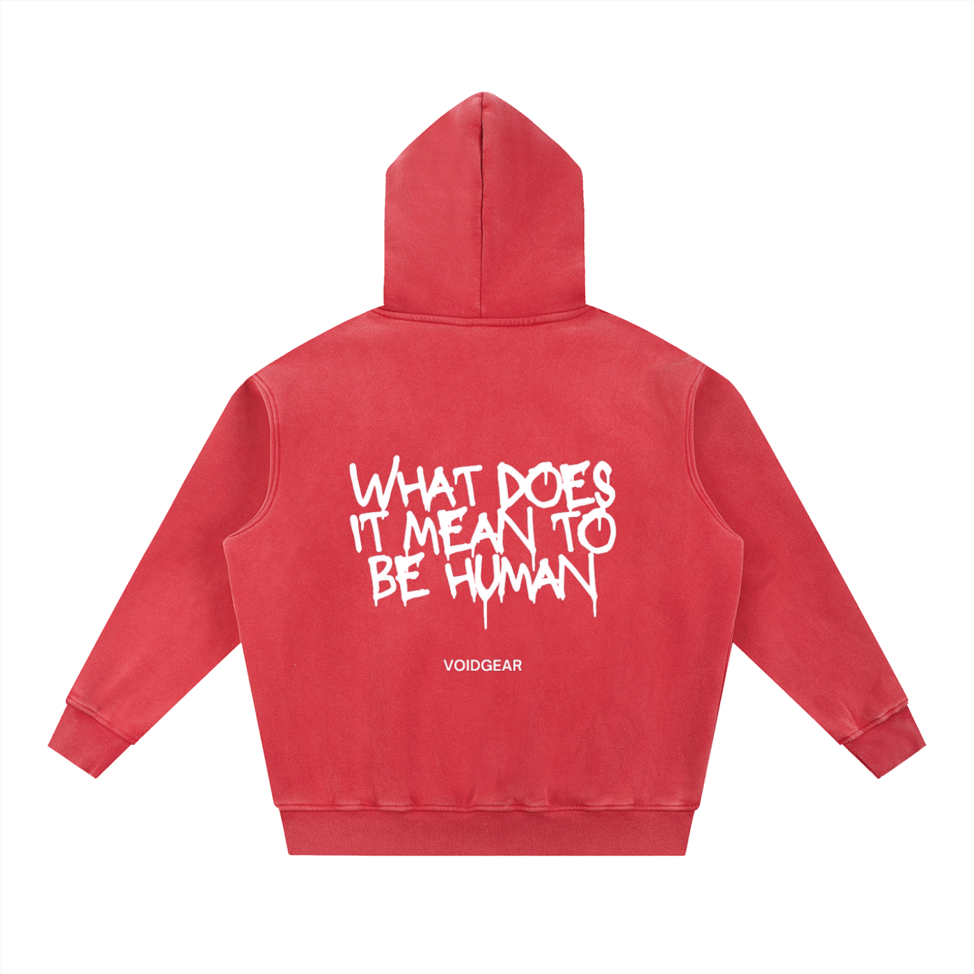 What does it mean to be human Snow Wash Fleece Oversize Hoodie
