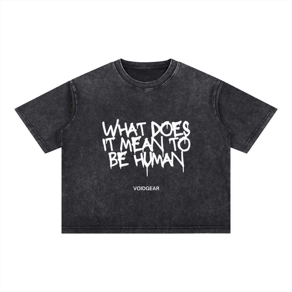 Mineral Wash Boxy Cotton T-Shirt