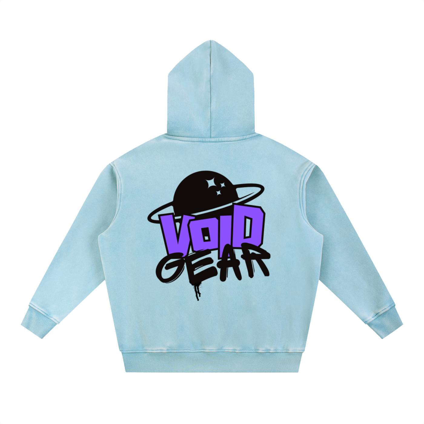 Void Gear Snow Wash Fleece Oversize Hoodie