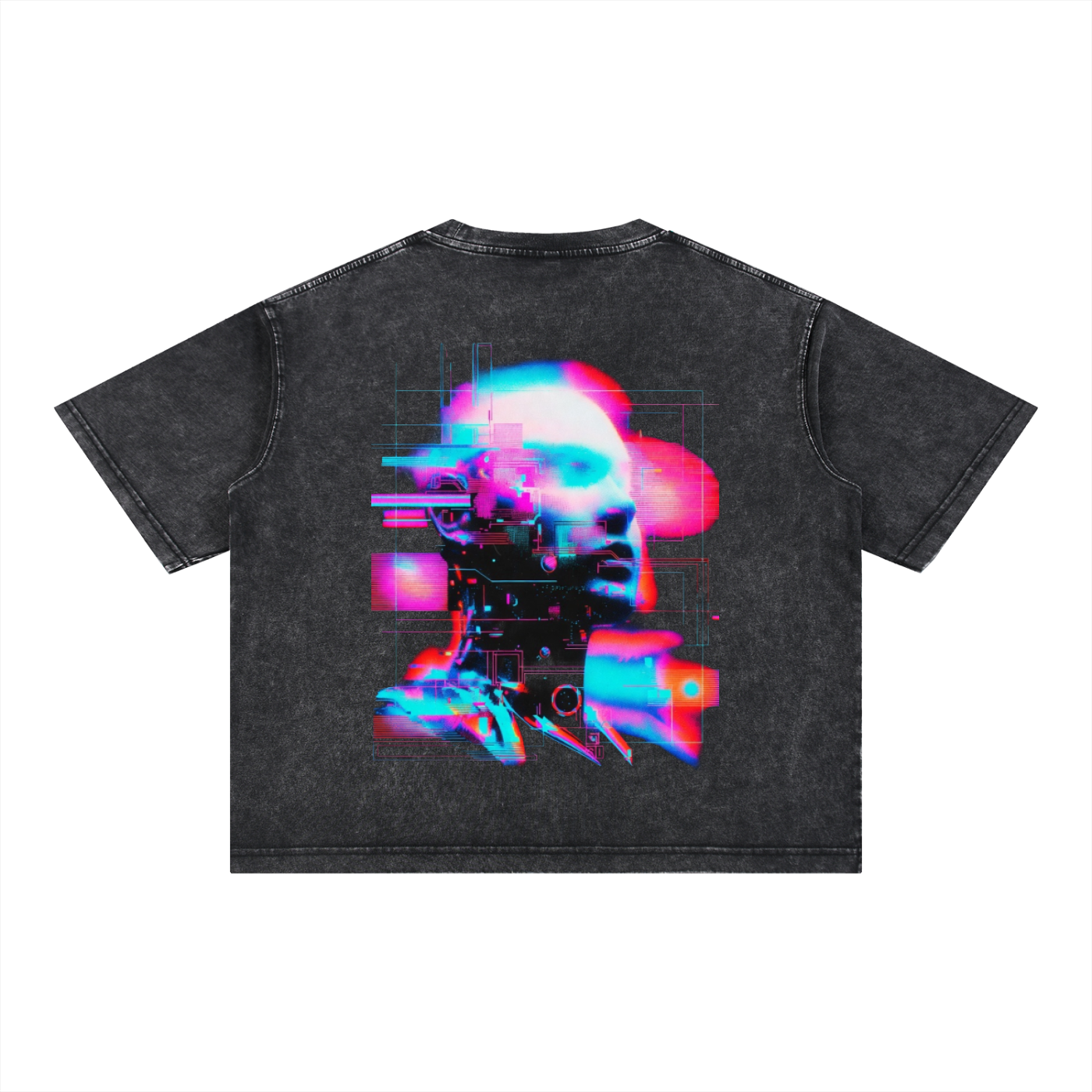 Mineral Wash Boxy Cotton T-Shirt