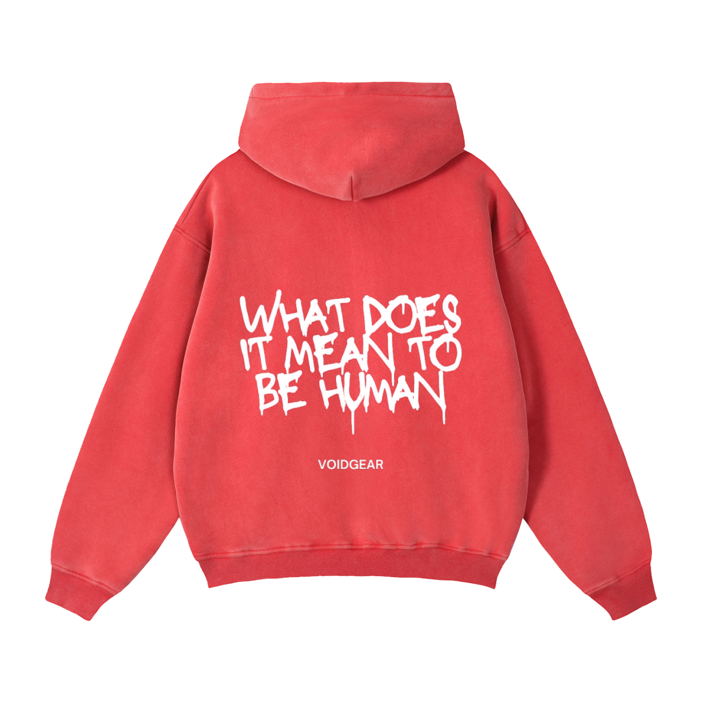 What does it mean to be human | Double Zipper Fleece Hoodie