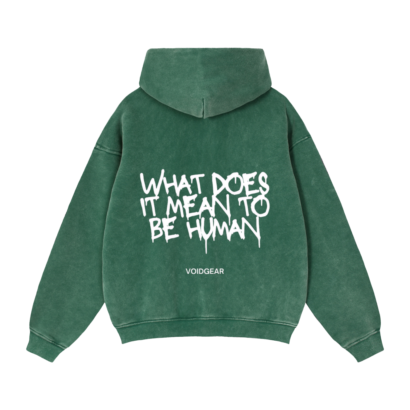 What does it mean to be human | Double Zipper Fleece Hoodie
