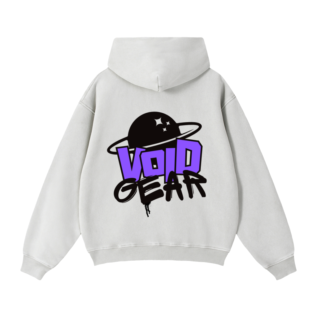 Zip-Through Boxy Fleece Hoodie