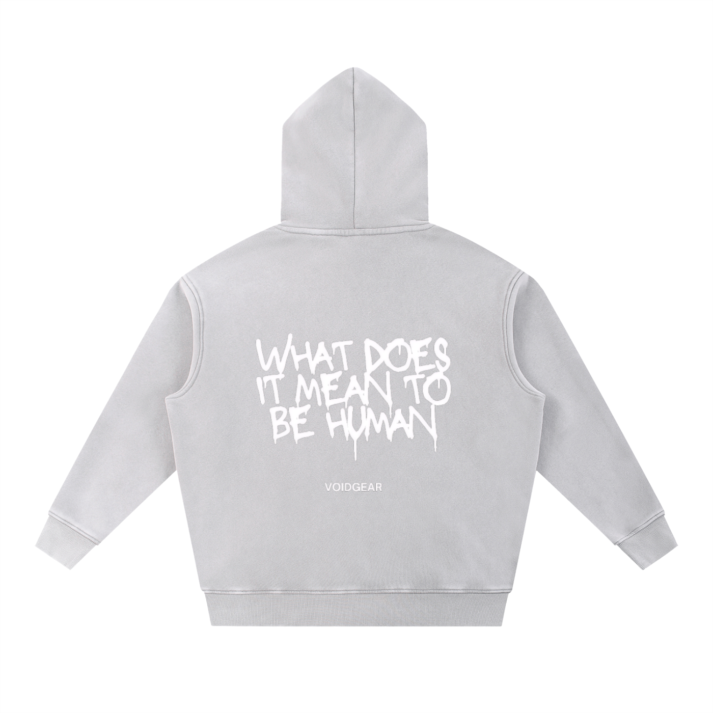 What does it mean to be human Snow Wash Fleece Oversize Hoodie