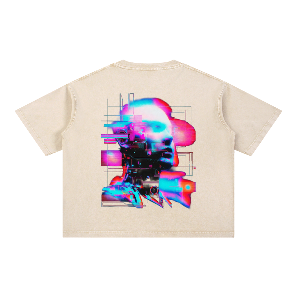 Mineral Wash Boxy Cotton T-Shirt