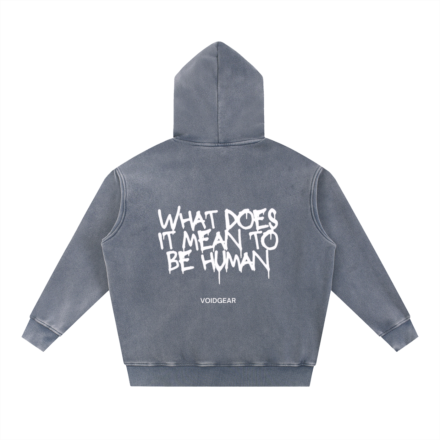 What does it mean to be human Snow Wash Fleece Oversize Hoodie