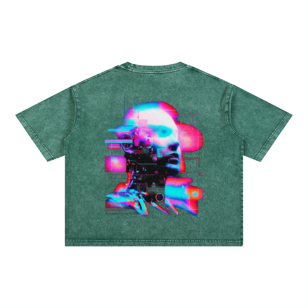 Mineral Wash Boxy Cotton T-Shirt