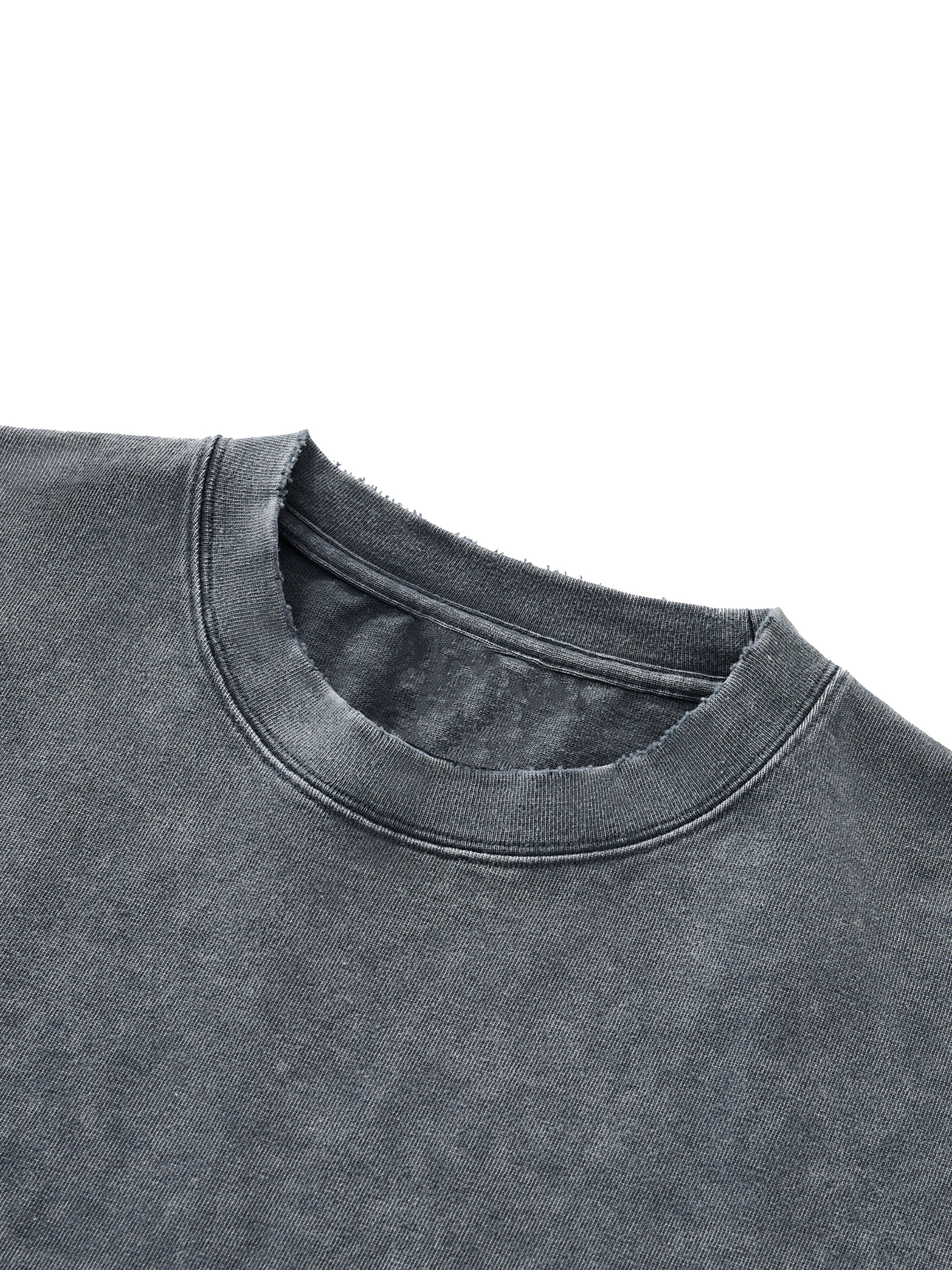 Reality Check Snow Wash Raw-Hem Boxy T-shirt